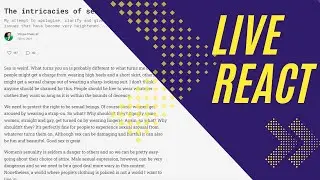 Live React: 1) Brittany & Exulansic Livestream 2) Stella O'Malley's Nonpology