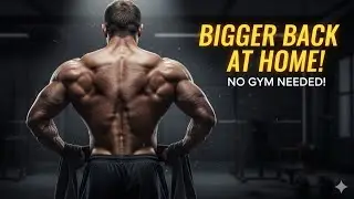 How to Get a Bigger & Stronger Back at Home in 10 Minutes | No Gym Needed