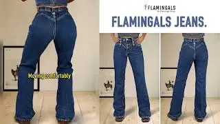 【Flamingals】Wash Button Decor Mid Rise Bootcut Jeans#jeans #womensfashion #bootcutjeans