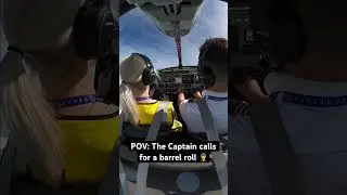 Which is it, barrel roll or aileron roll? 🤔 #flying #acrobatics #privatepilot #plane
