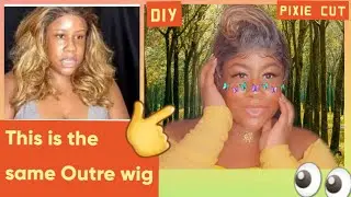 WIG TRANSFORMATION ON OUTRE EVERETE WIG!🥲  1MONTH UPDATE!!! 🥺YALL I HAD TO !!! 😬