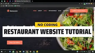 How to Create a Restaurant/Cafe Website using WordPress 2024? [No Coding Elementor Tutorial]
