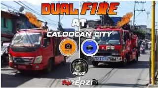 DUAL FIRE ALARM AT CALOOCAN | FIRE TRUCK RESPONDING #5 | DIFFERENT DAY 