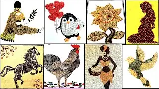 Amazing Pulses Craft Ideas / Pulses Craft / Grains craft / Seeds Craft / Rice craft #diy #crafts