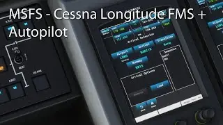 MSFS - Entering a manual flight plan on the Cessna Longitude