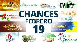 Resultados del Chance del Jueves 19 de Febrero de 2026  Loterias 😱🤑💰💵