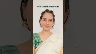 Kohl Eyes in 30 Seconds #shorts #eyemakeup #makeup #makeuphacks #kajal #onam