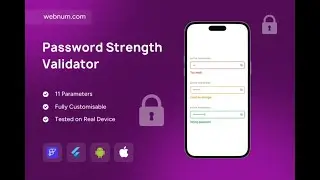 FlutterFlow Password Strength Validator Widget 🛡️ #password #validator #widget