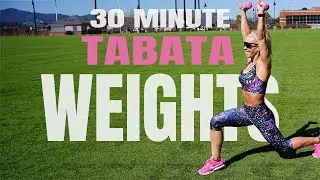 TABATA WORKOUT WITH LIGHT WEIGHTS | No Repeats | Cardio And Strength Combos