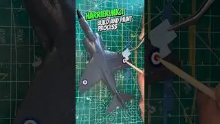 Harrier Fighter Jet assembly and Paint Process #modelairplane #scalemodelbuilding #scalemodel