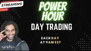 🔴  Live Day Trading POWER HOUR-  ($GNS,$HLBZ,$AMC, and more)