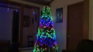 Led fiber optic Christmas tree