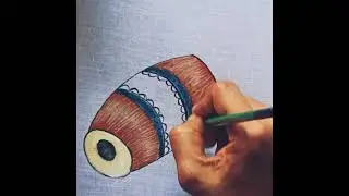 Fabric painting of pakhavaj ||painting tips and tricks ||#artackle #shorts #fabricpainting #yshort