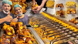 Heera Chargha House | Chicken Chargha | Longest BBQ Grill in Lahore | Best Selling Point of Chargha