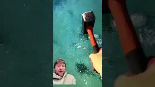 POOL ICE SMASH #shorts