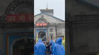 snowfall and rain at kedarnath today #kedarnath #shiv #snow