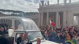 Up Close & Personal w/ the Holy Father, Pope Leo IV at the Jubilee of Migrants in Rome, October 2025