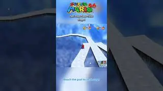 Super Mario 64 - Goes Down Some Slides Stage 1 #shorts