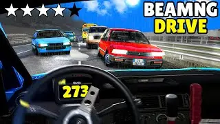 273 km/u ACHTERVOLGING DOOR HET VERKEER !! ⭐ | BeamNG