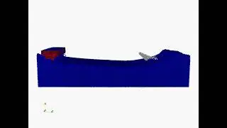 Simulation of tetrapod sea-surface drone capable of wave power generaton (SG=0.7)