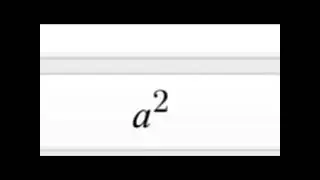 &ldquo;a&rdquo; squared symbol