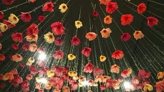 These enchanting installations are made entirely out of thread