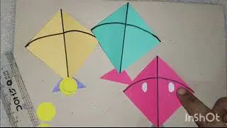 #Kite#Kite flying#Kite drawing#How to make easy paper kite #makar sankaranti#pongal#Yt short#Craft