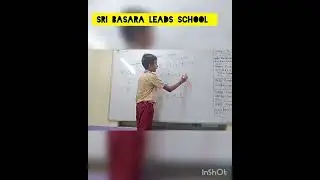 Student of sri Basara Leads School explaining commutative and distributive properties 