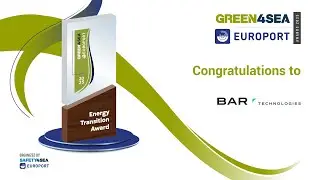 BAR Technologies receives the 2025 GREEN4SEA &ndash; EUROPORT Energy Transition Award