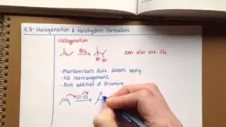 Halogenation of an Alkene