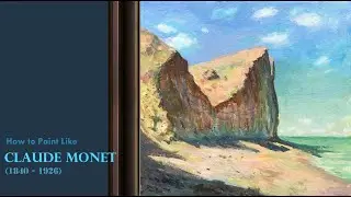 Monet-Inspired Impressionist Seascape  | Dreamy Acrylic Painting Process