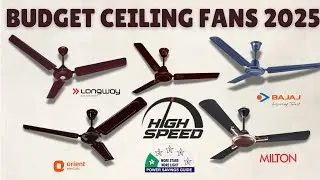 Top 5 Budget Ceiling Fans For Home 2025 ⚡️Best High Speed Ceiling Fans Under 1500