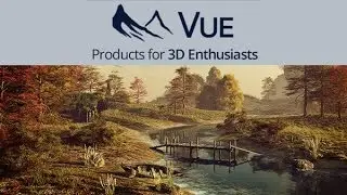Making first scene in Vue Pioneer 2015, first render.