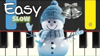 Carol of the Bells - EASY PIANO TUTORIAL - Slow version