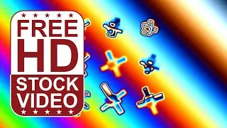 Free Stock Videos &ndash; abstract colorful 9 cubes with rectangles spinning and changing shapes randomly
