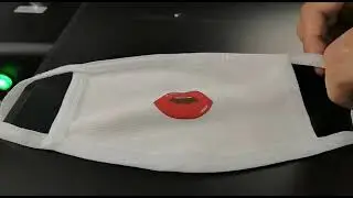 Printing on Mask with heating transfer film with inkjet printer A3 DTG printing machine
