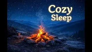 Fireplace & Wind Sounds for Deep Sleep 🌙 Cozy Night Ambience (2 Hours)