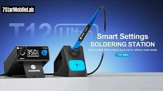SUNSHINE T12 ULTRA Soldering Station Smart Retractable stand raised by 4 cm to relieve neck strain