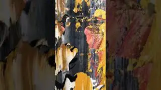 Abstract Painting Details-Large Abstract Wall Art by Ramona Mariana Pirtea
