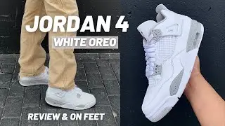 Jordan 4 White Oreo “Tech White” | Review & On Feet