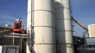 Silo Painting @ CKS Packaging in Orlando - Orlando Painters LLC