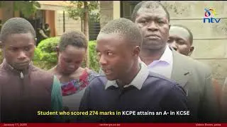 Student who scored 274 marks in KCPE attains an A- in KCSE
