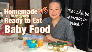 BABY FOOD COMPARISON Homemade and Ready To Eat Baby Puree | Nins Po