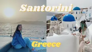 Santorini Greece VLOG - private jacuzzi, thira/fira/oia, caldera boat tour | Esthercwy