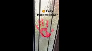 DIY Bloody Hand Wall Art &ndash; Creepy Halloween Decor Using Recycled Materials! #shorts #halloween