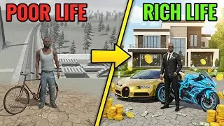 Franklin change their poorest 🧬 to richest life 😯 in Indian bike driving 3d game 🎮
