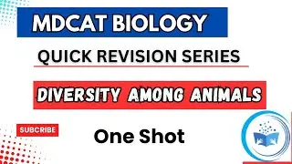 Diversity among animals One shot (Part 1) || Lecture 17 Quick Revision Series mdcat Biology