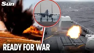 China encircles Taiwan with MASSIVE live-fire drills as invasion fears grow