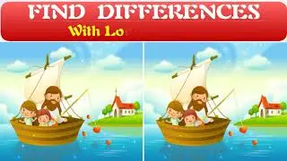 FIND THE DIFFERENCE ⭐ With jesus in the boat... (Bible PICTURE PUZZLE GAME FOR KIDS) #PUZZLE④KIDS