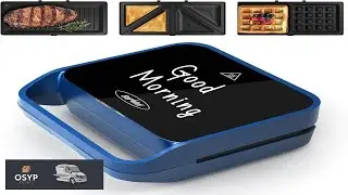 Sunvivi Pro Sandwich Maker Panini Press Grill 3 in 1 Electric Waffle